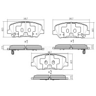 Колодки тормозные перед HYUNDAI I30/ VELOSTER 12-/ KIA CEED 12-/ OPTIMA 10- SAT