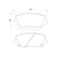 Колодки тормозные передн HYUNDAI I30 12-/KIA CEED 12-/OPTIMA 10- BREMBO