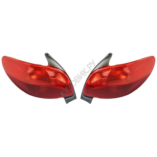 Фонари задние Пежо Peugeot 206 (1998-2010) комплект 2 штуки левый и правый TYC высокое качество