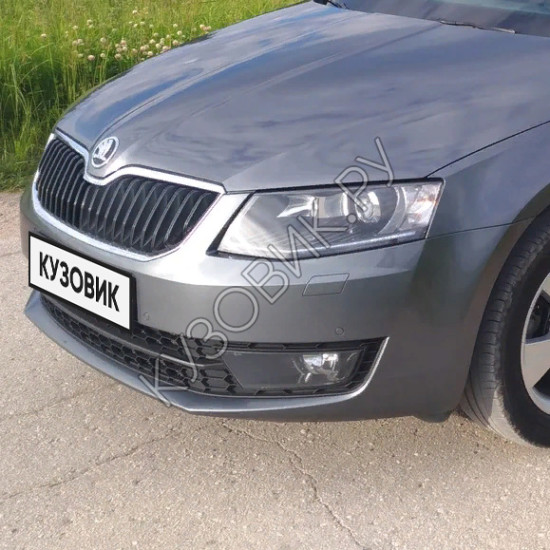 Бампер передний в цвет кузова Skoda Octavia A7 (2013-2017) Бампер передний в цвет кузова Skoda Octavia A7 (2013-2017)
